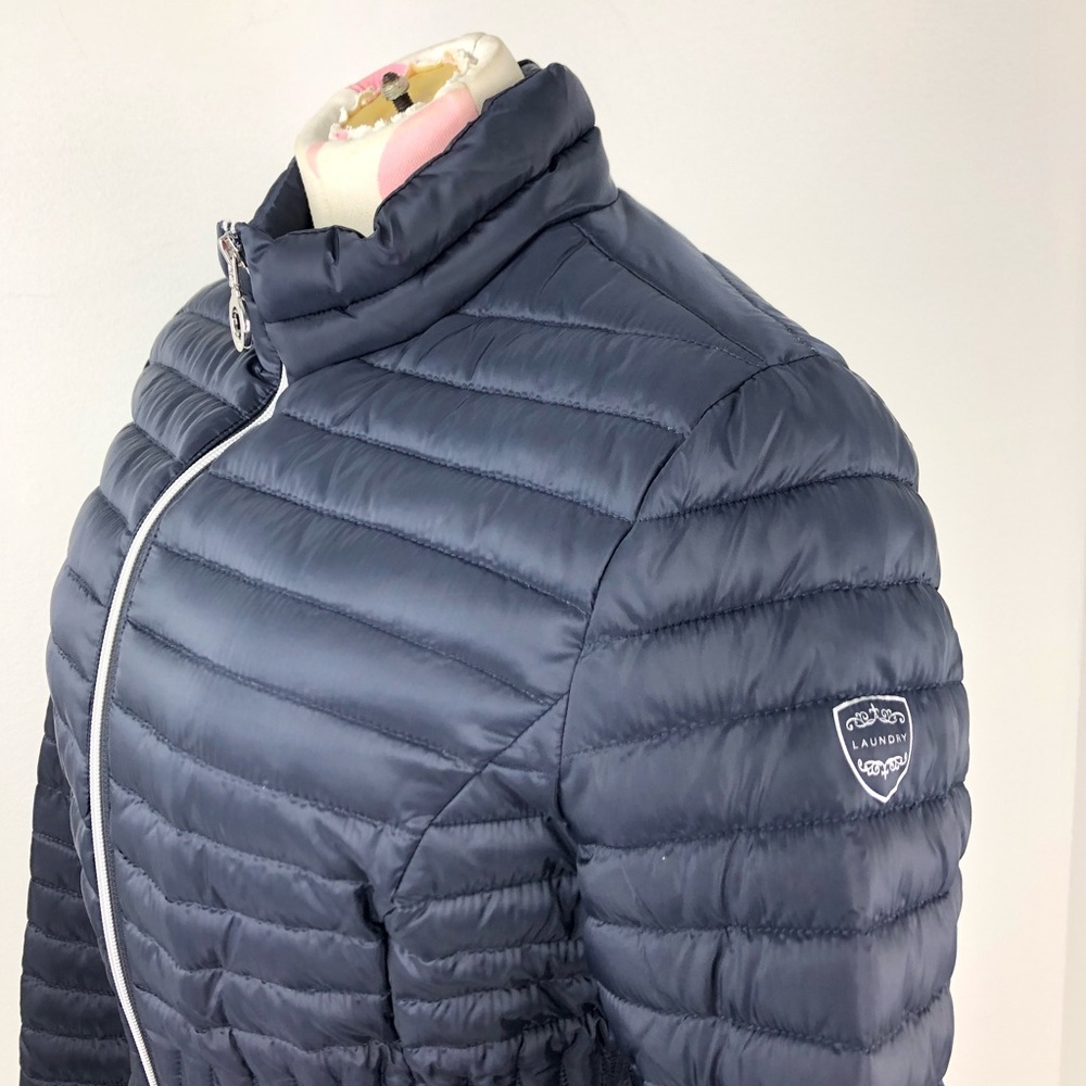 Laundry by Shelli Segal Cinched Waist Puffer M - Picture 8 of 8